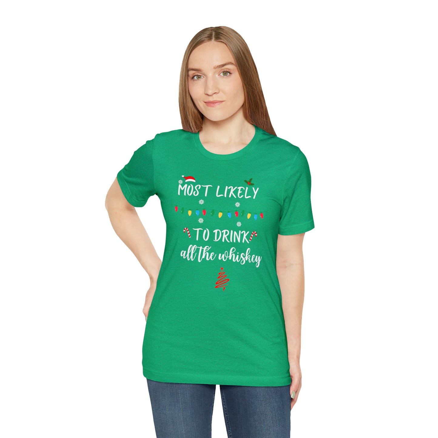 Christmas T-Shirt BWhiskey, Unisex Jersey Short Sleeve Tee