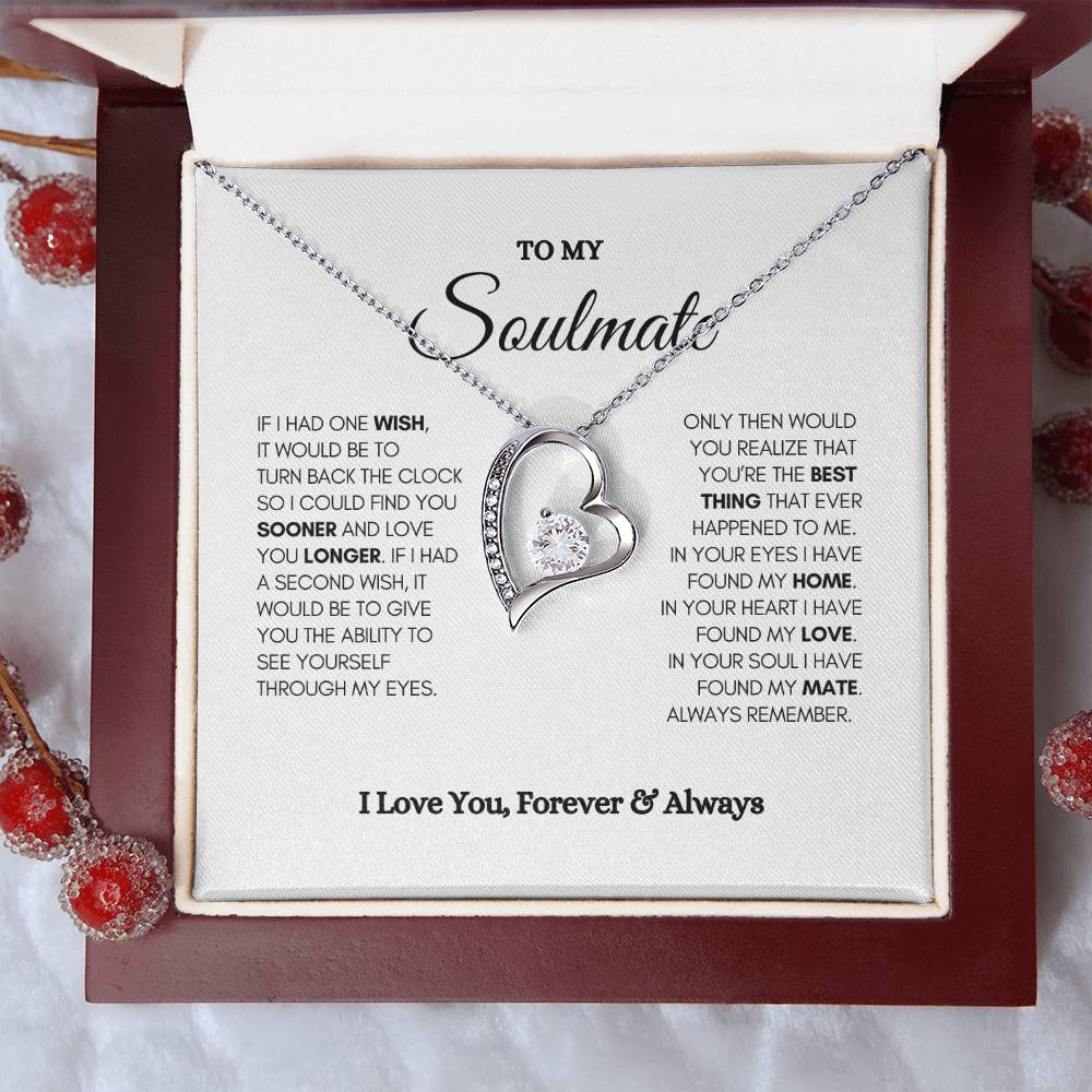 To My Soulmate || Forever Love Necklace
