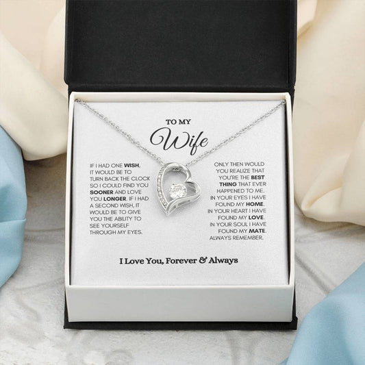 To My Wife Forever Love Necklace